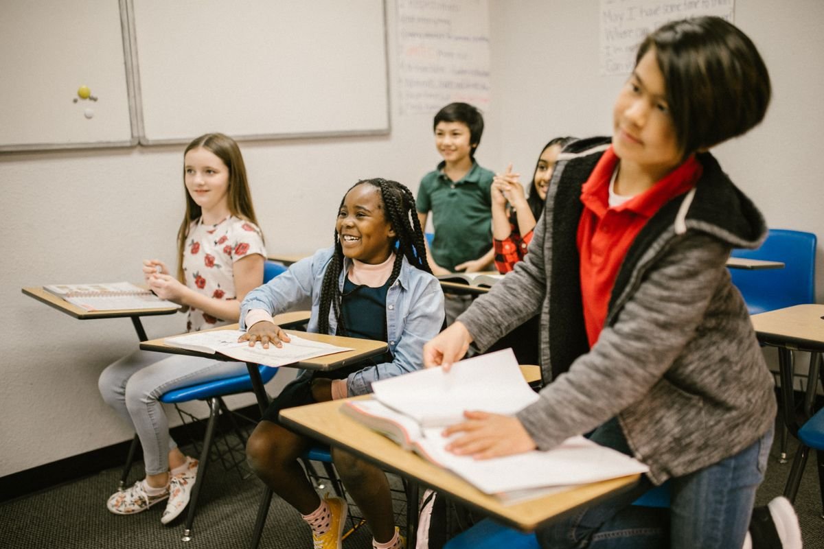 Students in a classroom